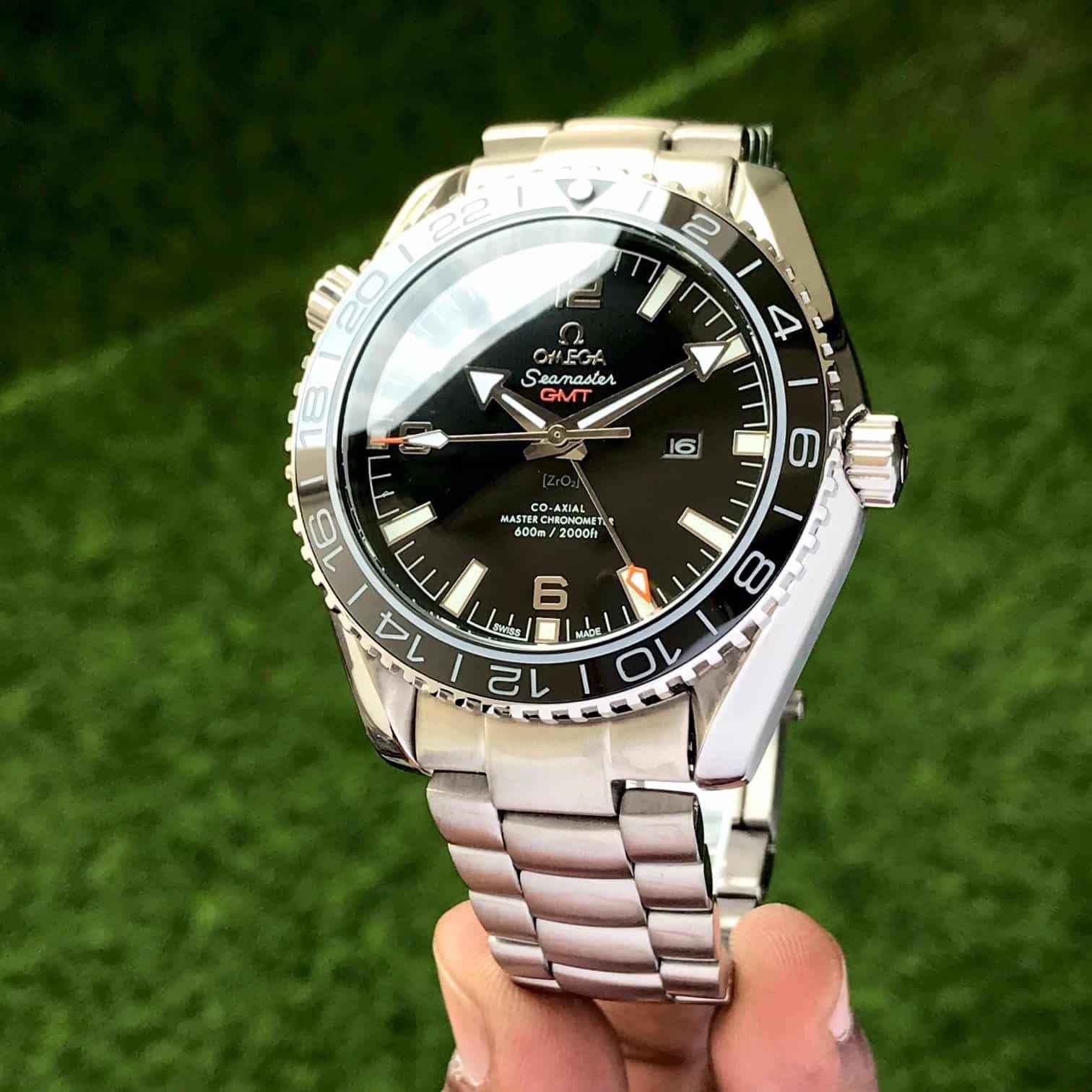 Omega Seamaster Planet Ocean GMT Automatic Stainless Steel Mens Watch