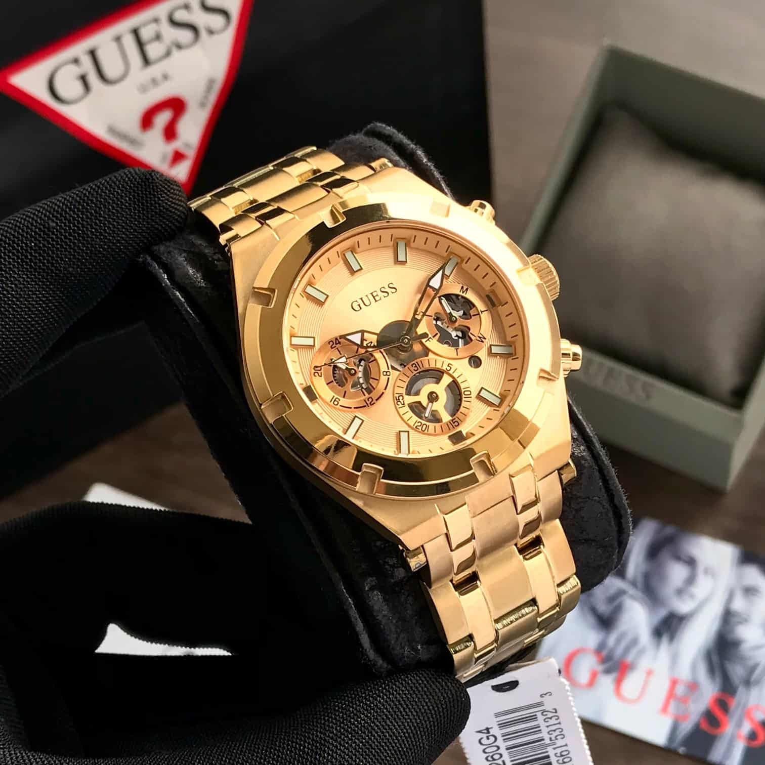 Guess GW0260G4 Chronograph’s Gold Tone Stainless Steel Mens Watch