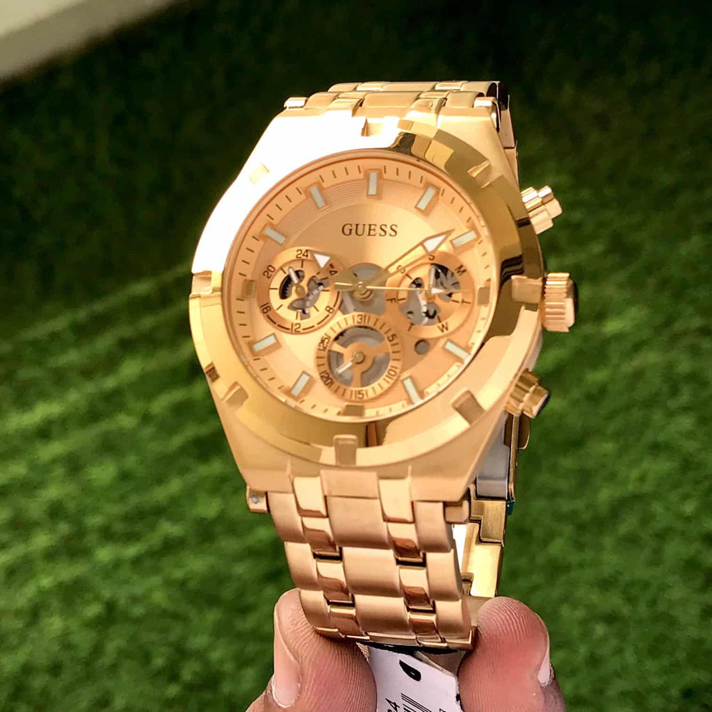 Guess GW0260G4 Chronograph’s Gold Tone Stainless Steel Mens Watch