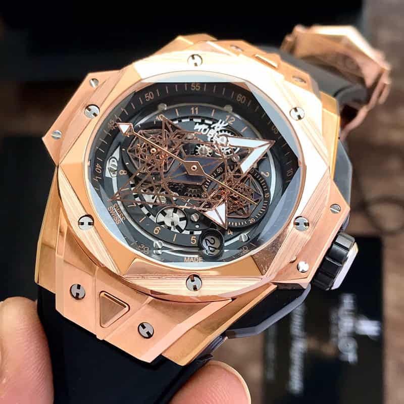 Hublot Big Bang King Sang Bleu Rose Gold Premium Mens Watch