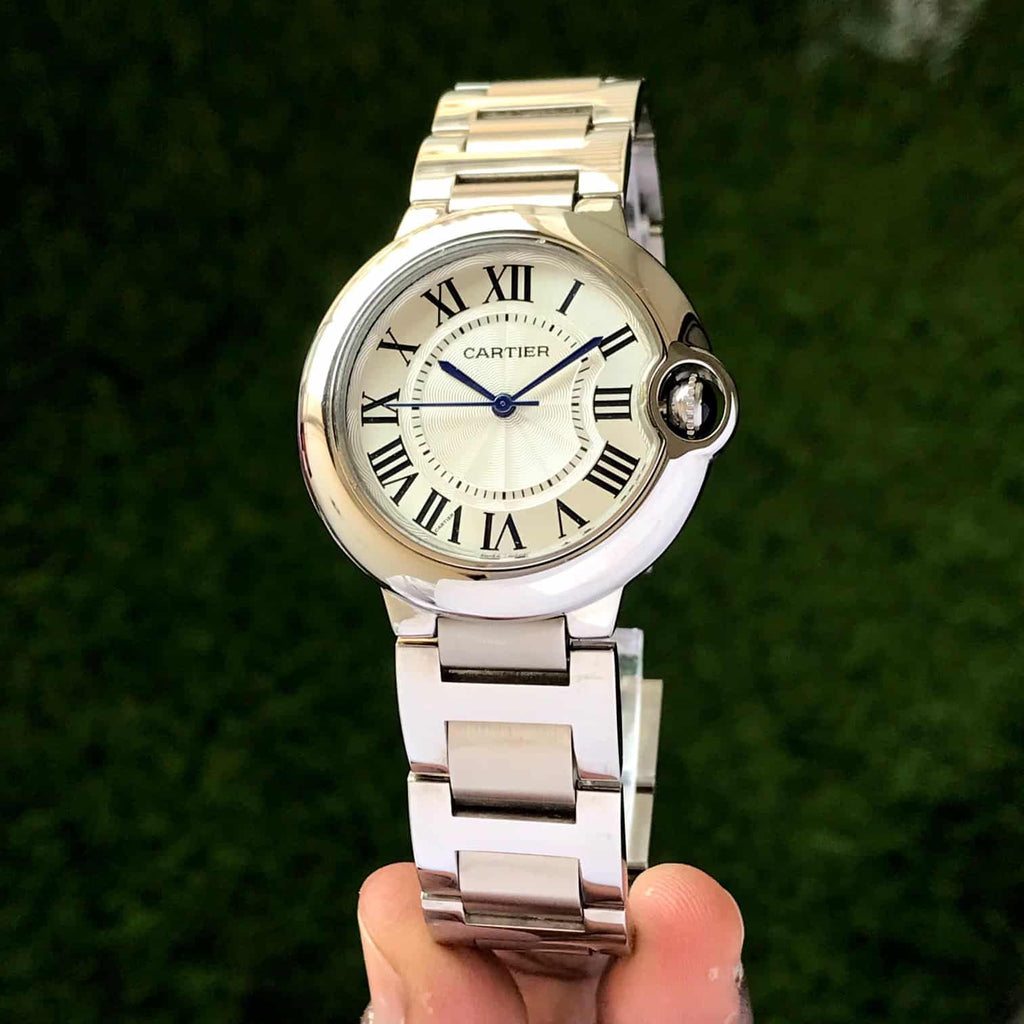 Cartier Ballon Bleu Stainless Steel Watch 36mm Automatic Men’s Watch