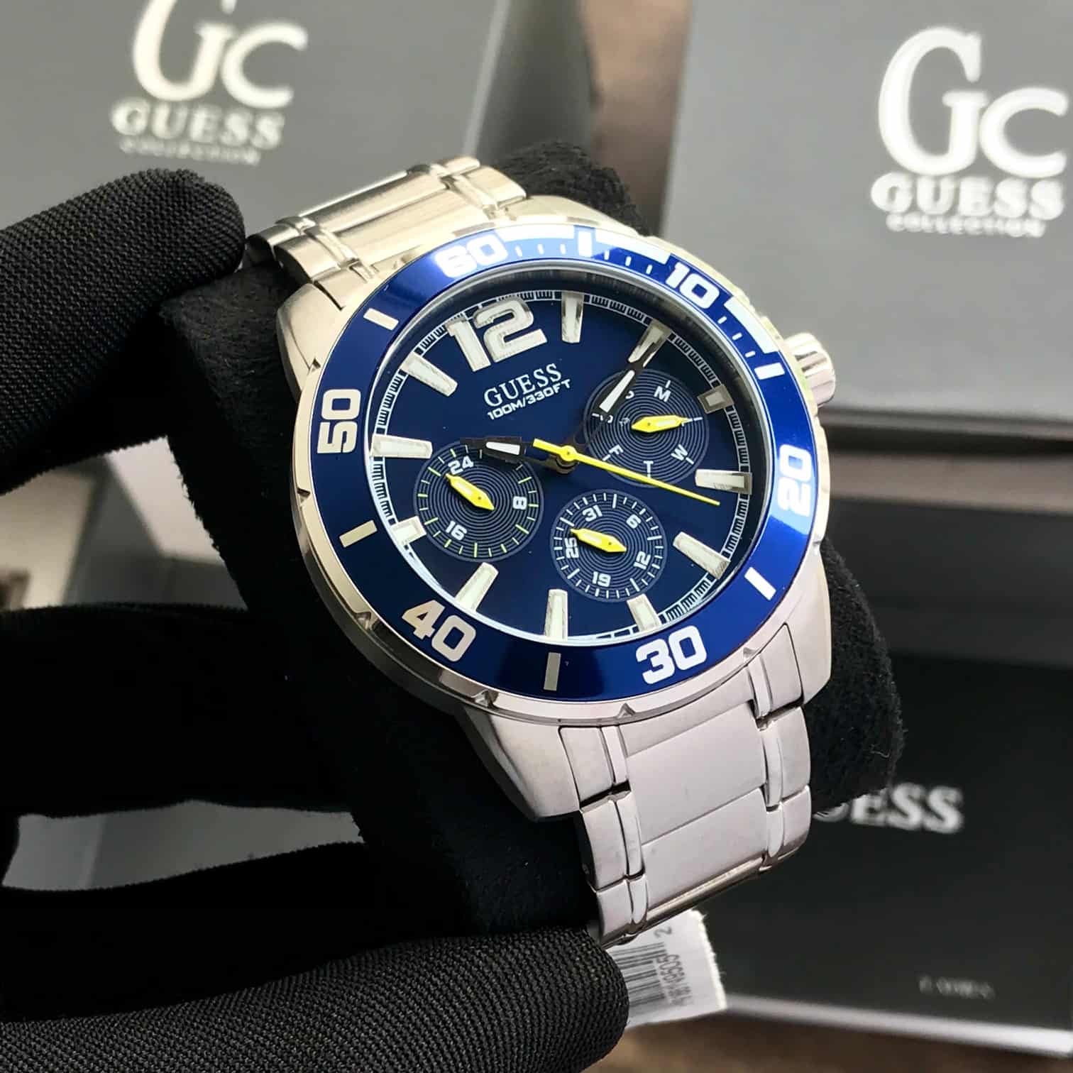 Guess W1249G2 TREK Round Quartz Blue Dial Chronograph Men’s Watch