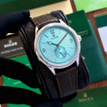 Rolex Perpetual 1908 Ice Blue Dial Swiss ETA Movement Machinery Mens Watch