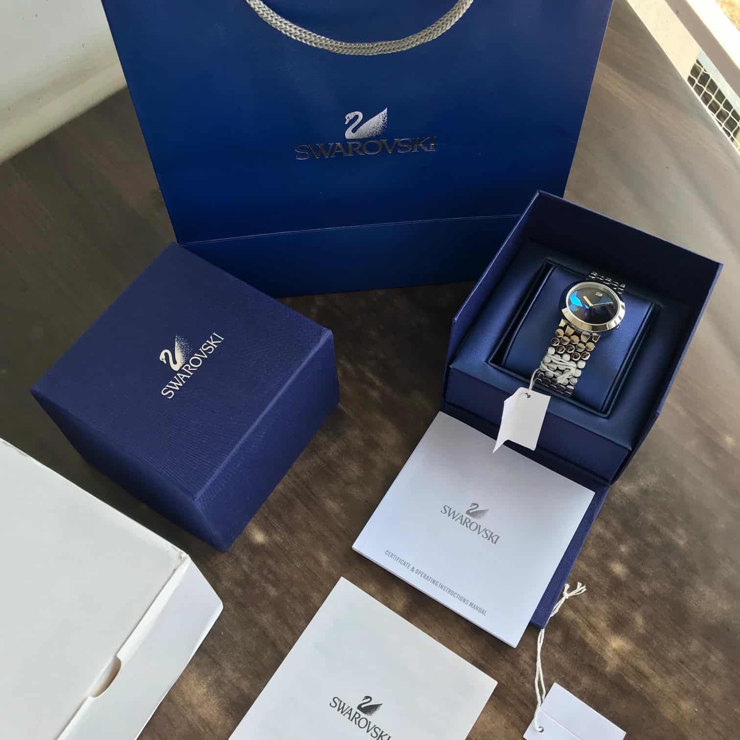 Swarovski Lake Of Shimmer Silver Blue Dial Women’s Watch