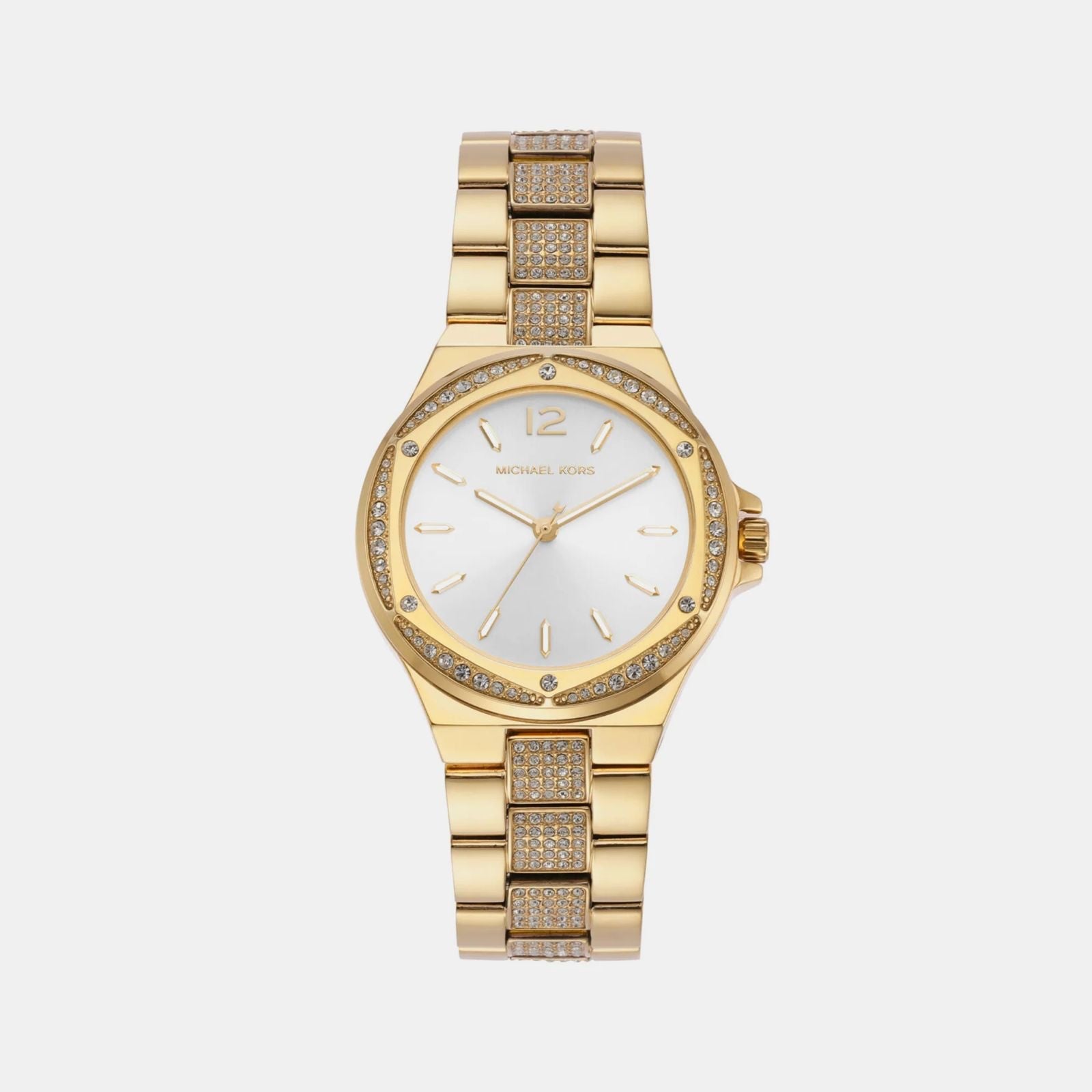 Michael Kors MK7361 Gold White Analog Stainless Steel Women’s Watch