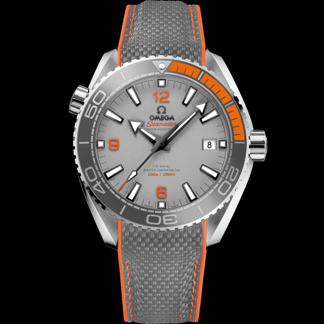 Omega Seamaster Planet Ocean Grey Dial Japanese Automatic Mens Watch