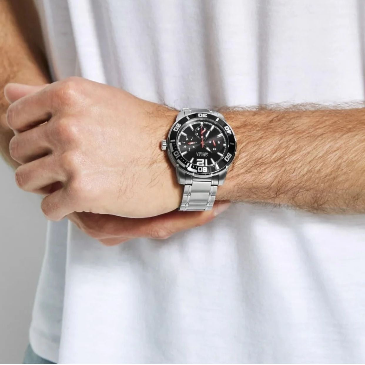 Guess W1249G1 Analog Black Dial Chronograph’s For Men’s Watch