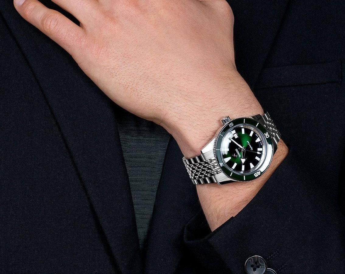 Rado Captain Cook Silver Green Dial Premium Automatic Men’s Watch