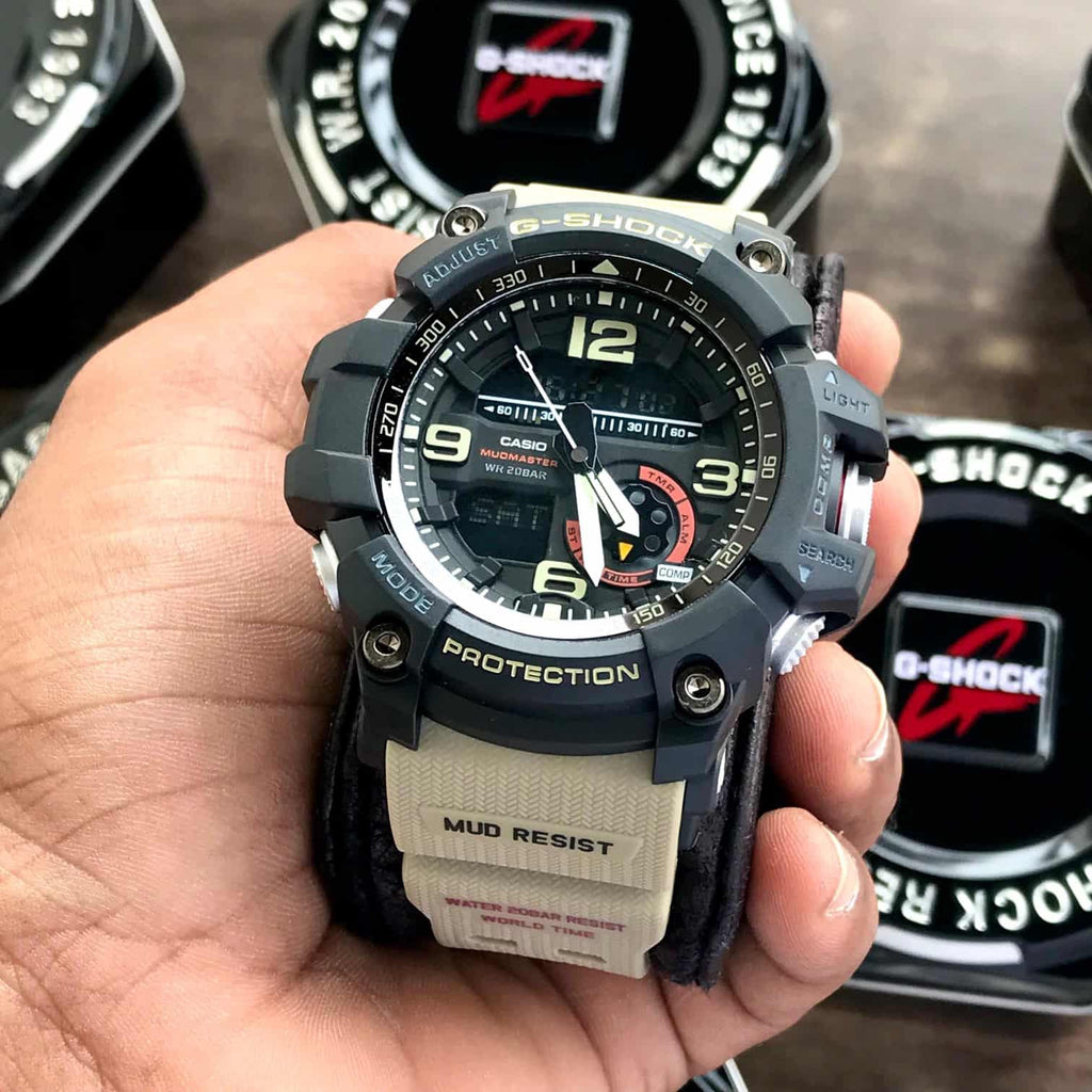 Casio G-Shock Mudmaster GG-1000-1A5DR Black Analog-Digital Dial Brown Resin Strap Men’s Watch G661