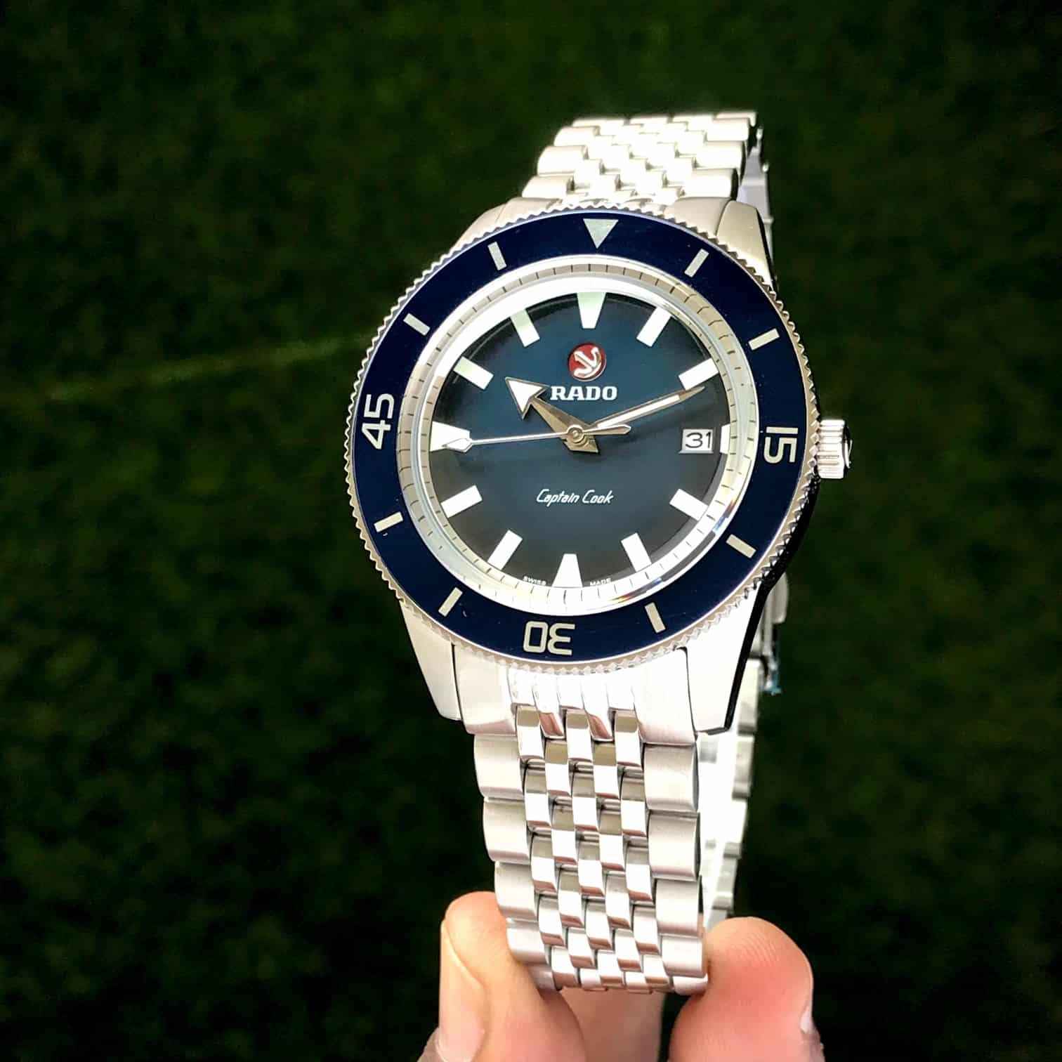 Rado Captain Cook Silver Blue Dial Automatic Men’s Watch