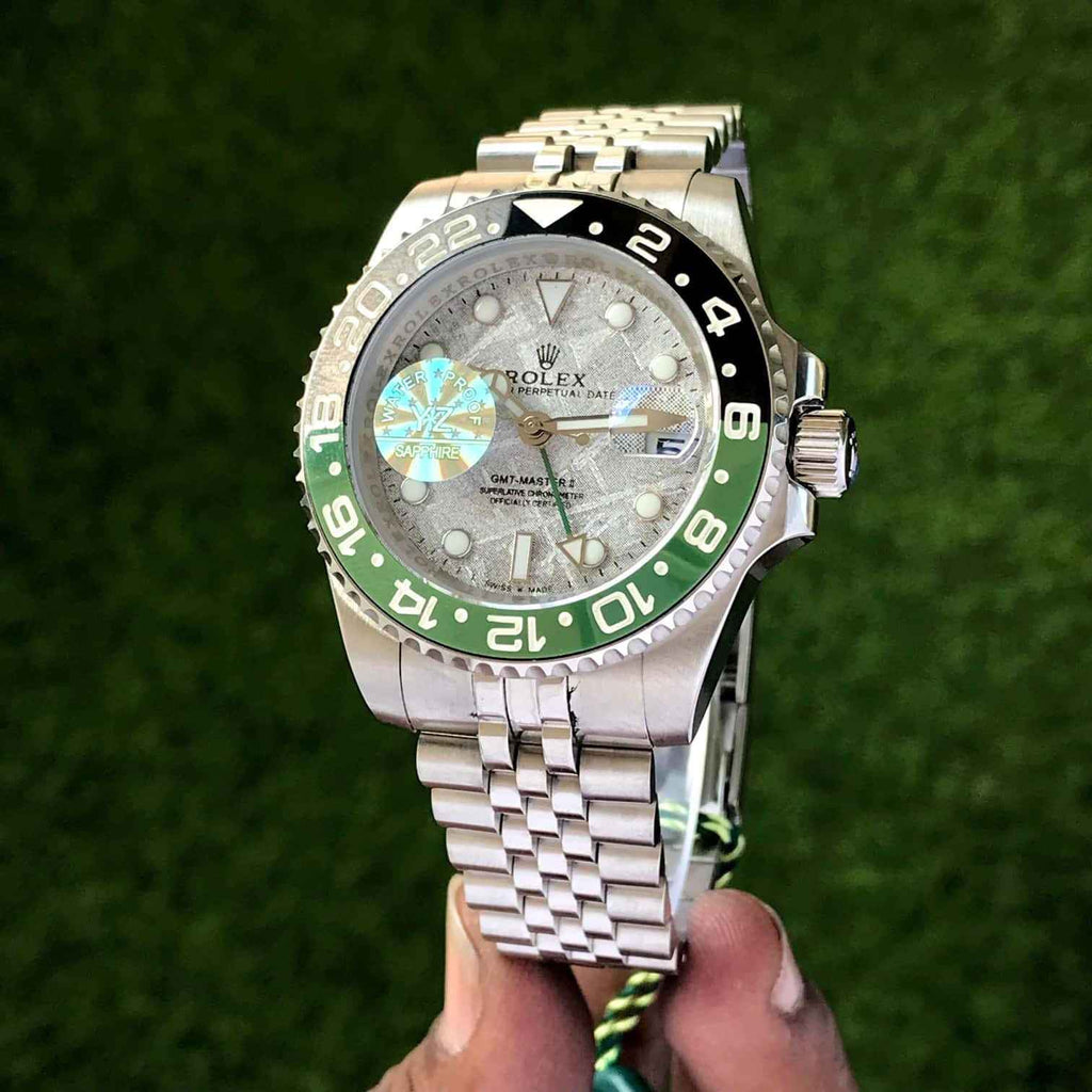 Rolex Date Just 41 Stainless Steel Swiss Automatic Jubli Chain Belt Mens Watch
