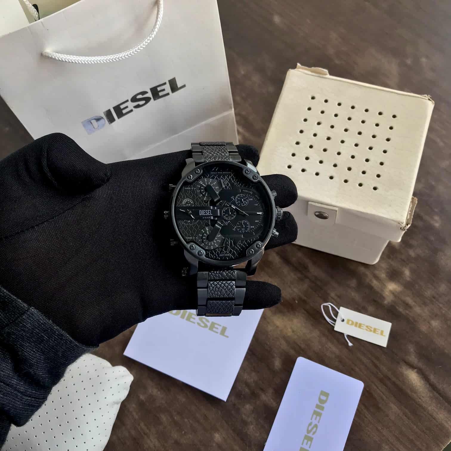 Diesel DZ7468 Big Daddy 2.0 Stainless Steel 57mm Analog Chronographs Mens Watch