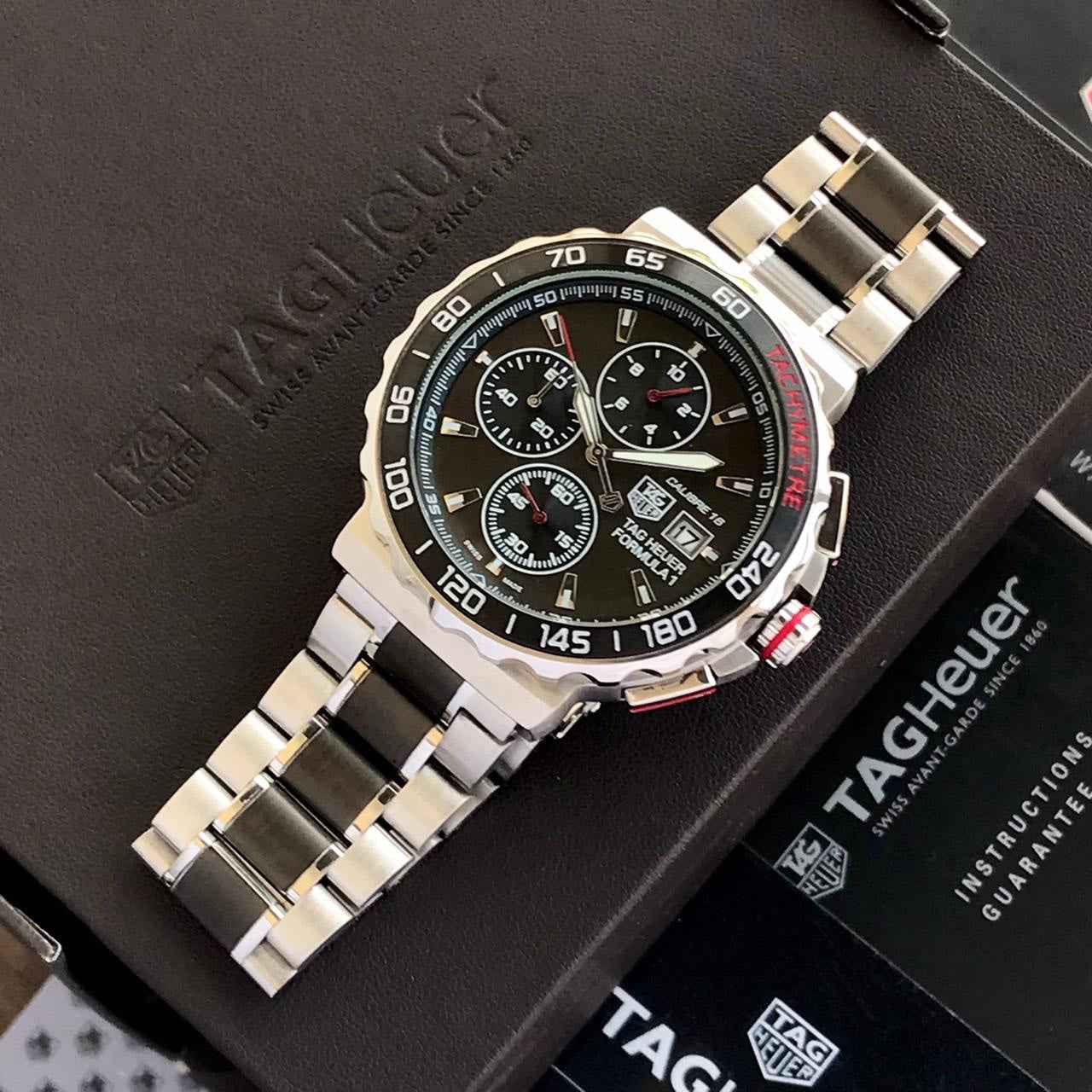 TAG Heuer Formula 1 Men’s 43mm Stainless Steel Quartz Chronograph Master Quality Watch