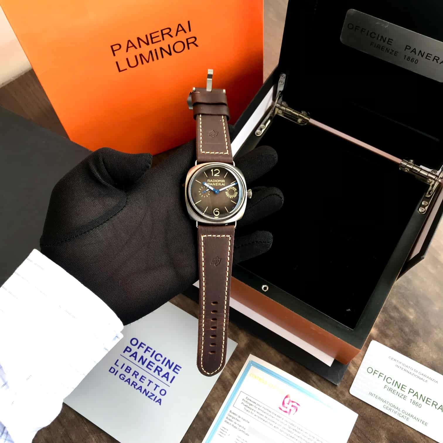 The new Panerai Radiomir Otto Giorni Brown Swiss Made Automatic Mens Watch