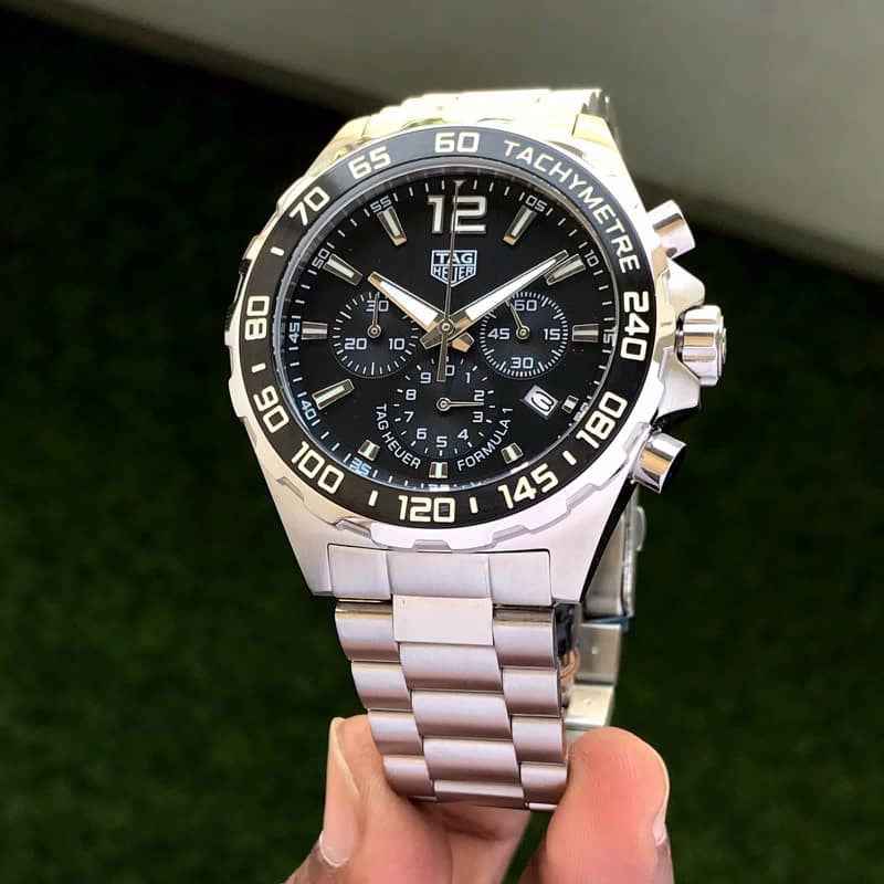 Tag Heuer Formula 1 Stainless Steel Black Dial Chronograph Limited Edition Master Quality Men’s Watch