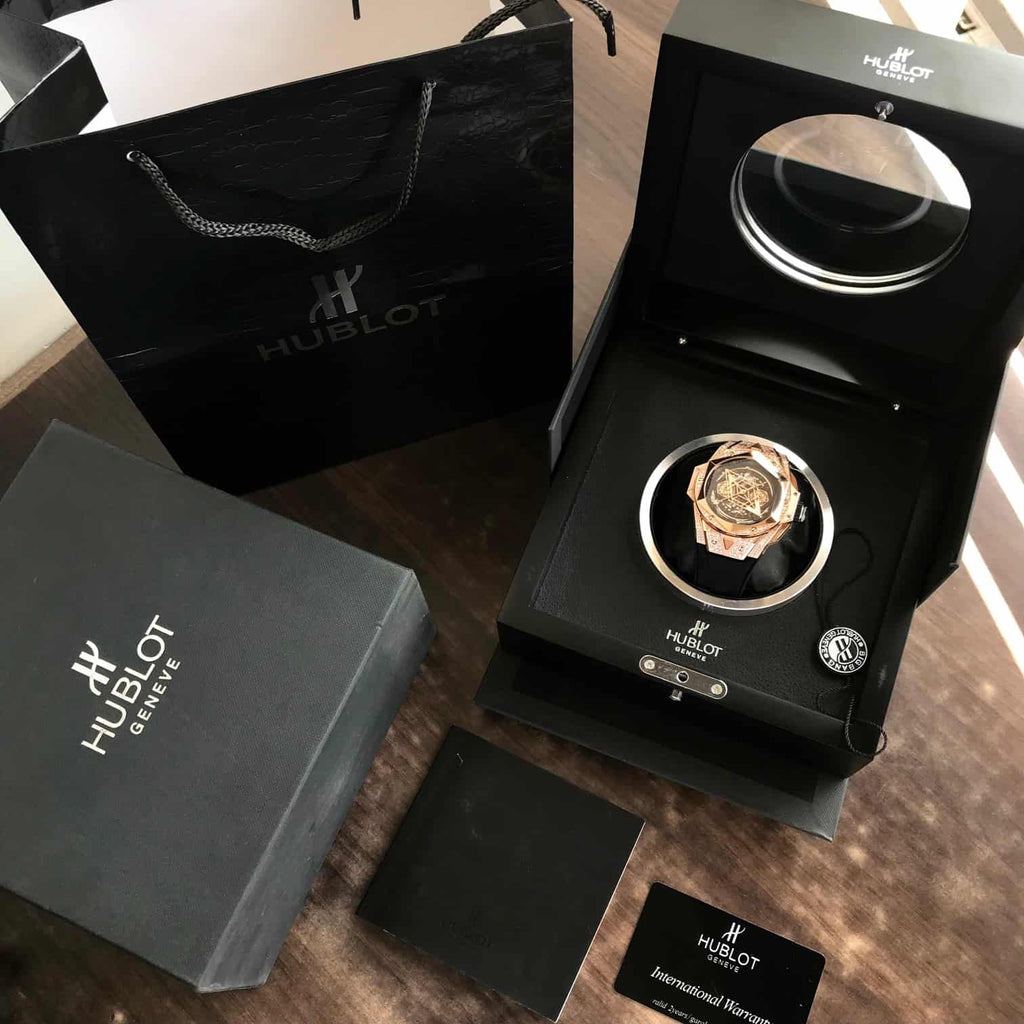 The Hublot Big Bang King Sang Bleu Rose Gold Dimond Premium Men’s Watch