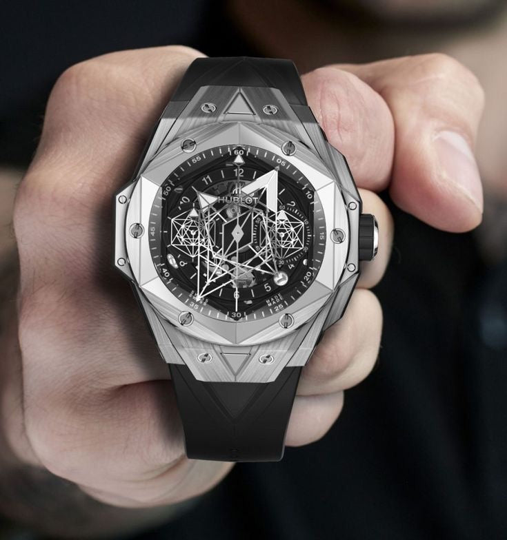The Hublot Big Bang Sang Bleu King Silver Premium Mens Watch