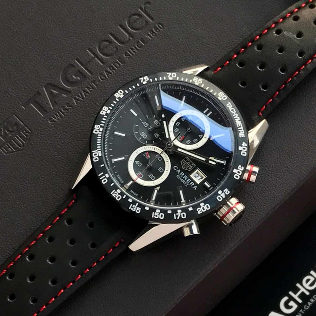 Tag Heuer Calibre 16 Black Dial Chronograph’s Men’s Watch
