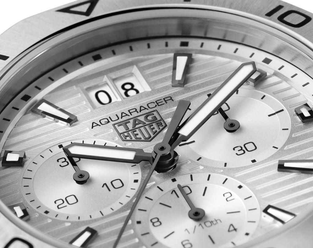 TAG Heuer Aquaracer Professional 200 Date Chronograph’s White Dial Mens Watch