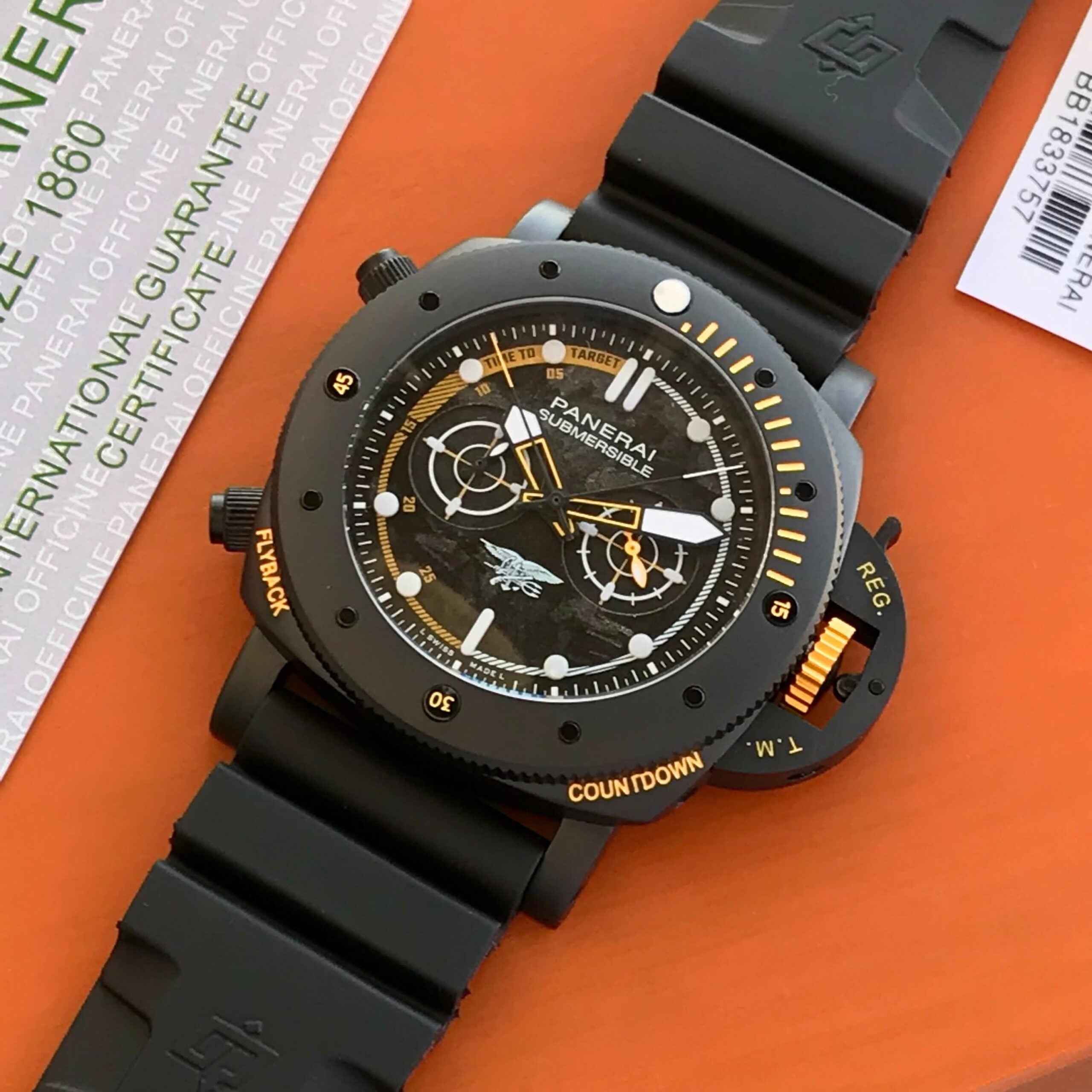 Luminor Panerai Navy Seals Chronograph Automatic Mens Watch