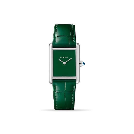 Cartier Tank Must WSTA0056 Silver Green Watch