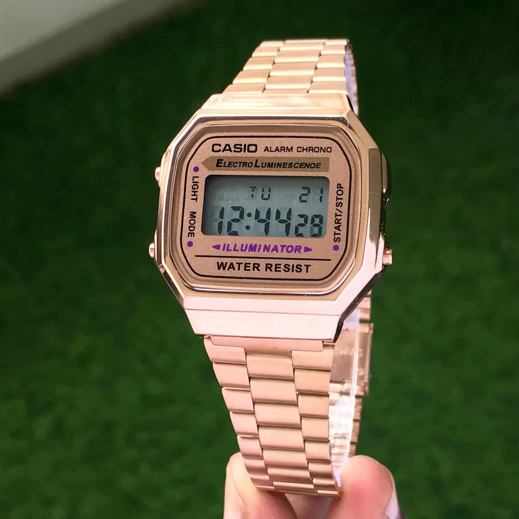 Casio Vintage Retro Collection A168WGG-1B Rosegold Unisex Watch
