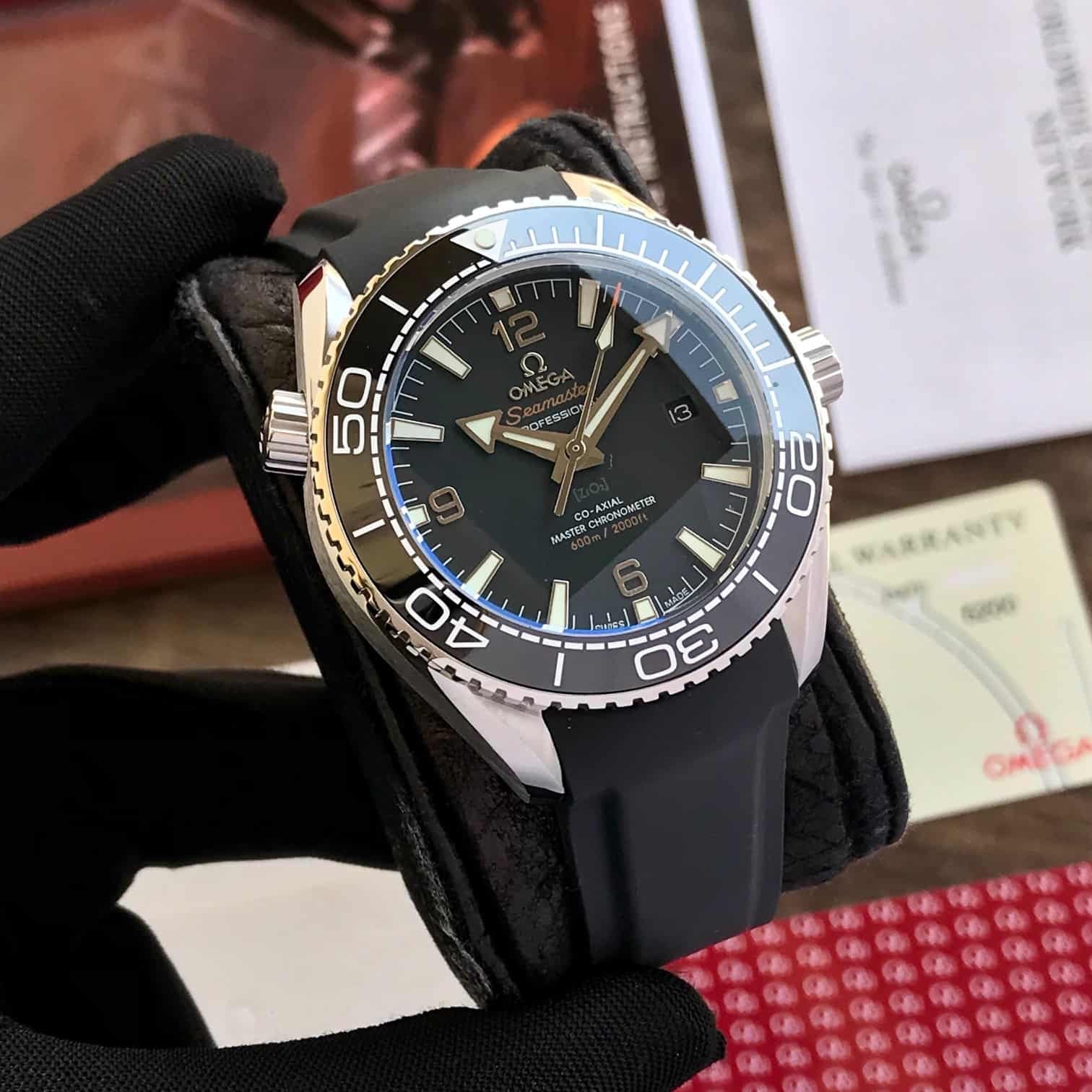 Omega Seamster Co-Axial Black Dial Japanese Automatic Mens Watch