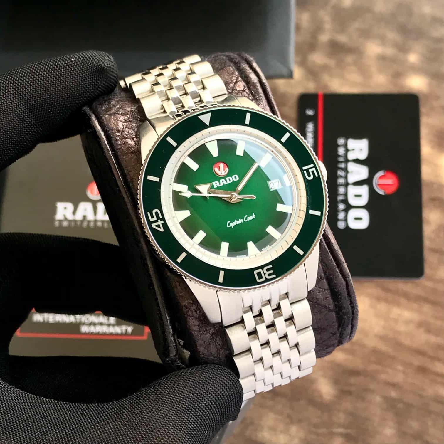 Rado Captain Cook Silver Green Dial Premium Automatic Men’s Watch