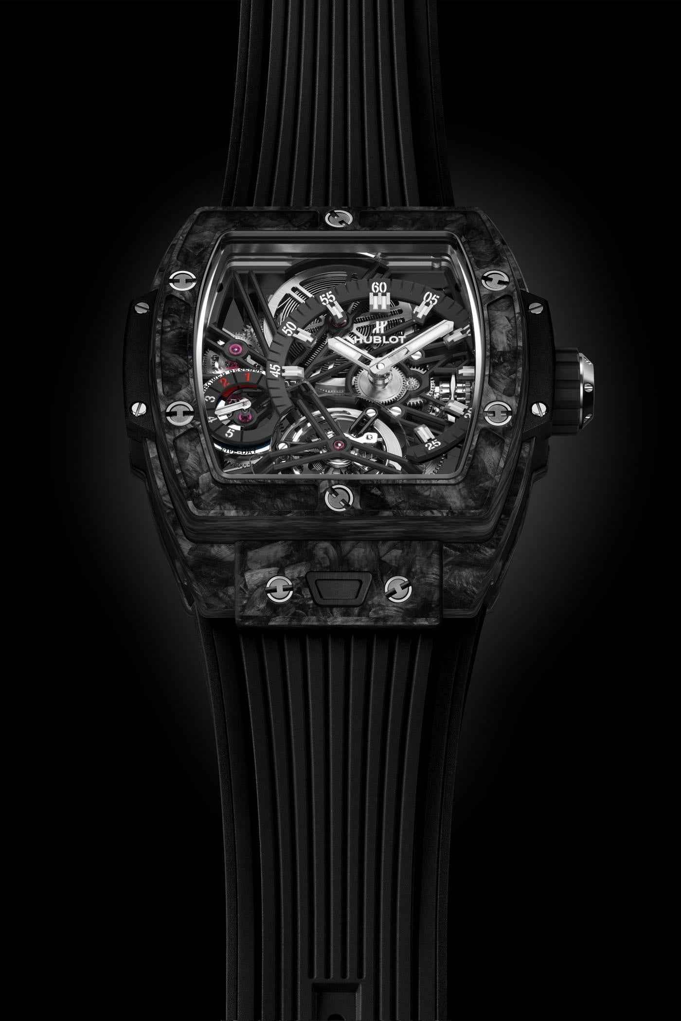 Hublot Spirit of Big Bang Tourbillon Carbon Black 42mm Swiss Automatic Mens Watch