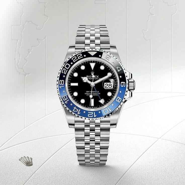 Rolex GMT Master || Batman Edition Swiss ETA Mens Watch