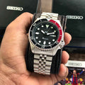 Seiko 5 Sports Black Grape Automatic Jubli Chain Mens Watch