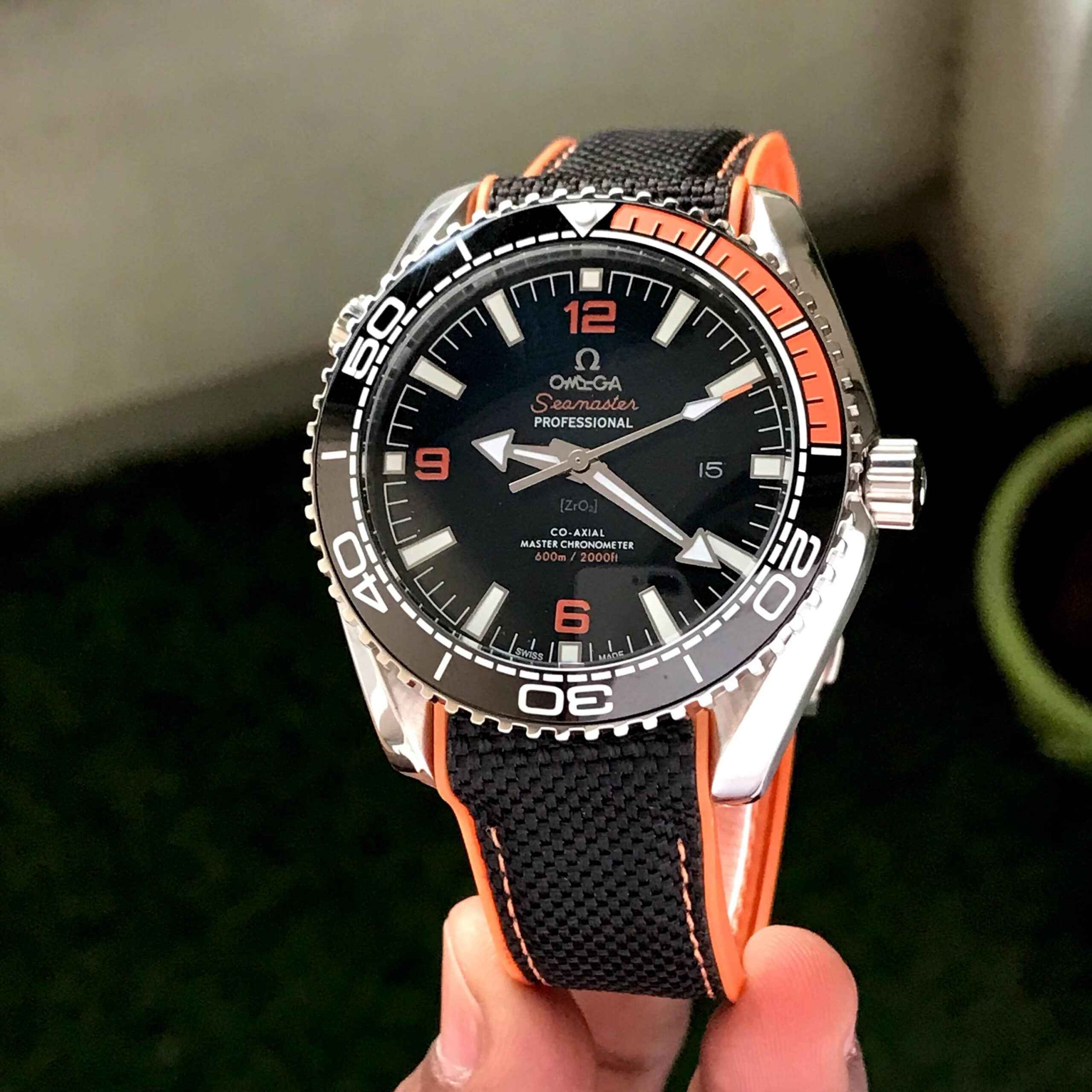 Omega Seamaster Planet Ocean Black Dial Japanese Automatic Mens Watch