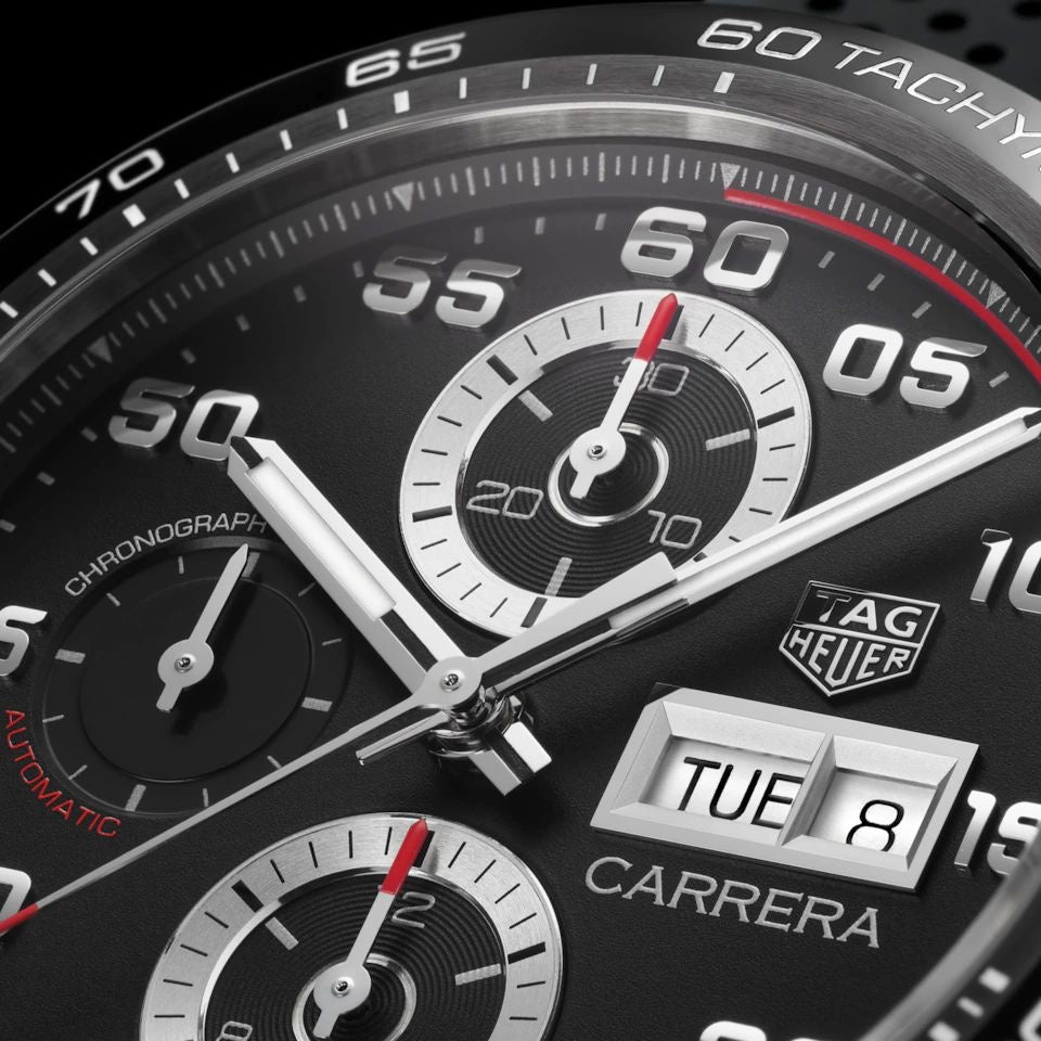 Tag Heuer Carrera Steel & Ceramic Automatic Black Fiber Men’s Watch