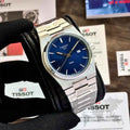 Tissot PRX T-Classic Stainless Steel Blue Dial Japanese Quartz Mens Watch