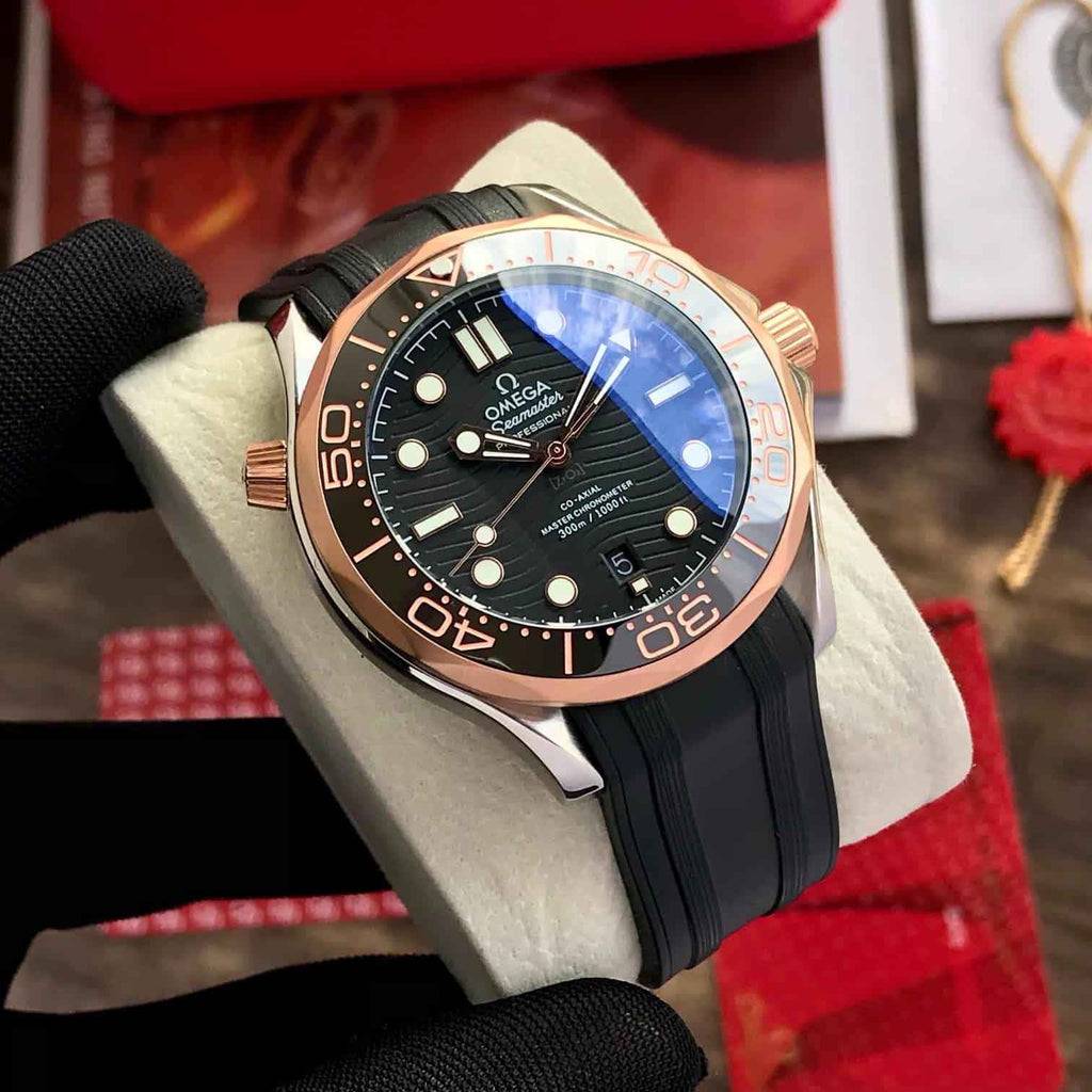 Omega Seamster CoAxial Black Copper Japanese Automatic Mens Watch