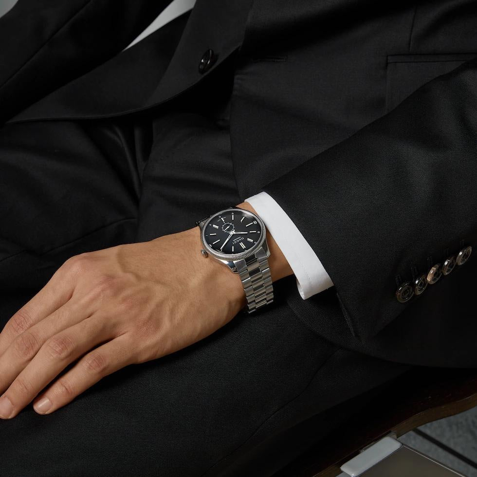 Gucci G-Timeless 40mm Silver Black Dial Automatic Mens Watch