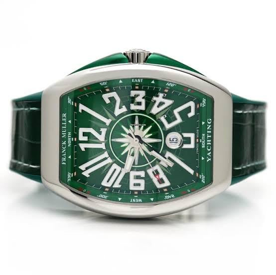 Franck Muller Vanguard V45 Steel Green Swiss ETA Automatic Mens Watch
