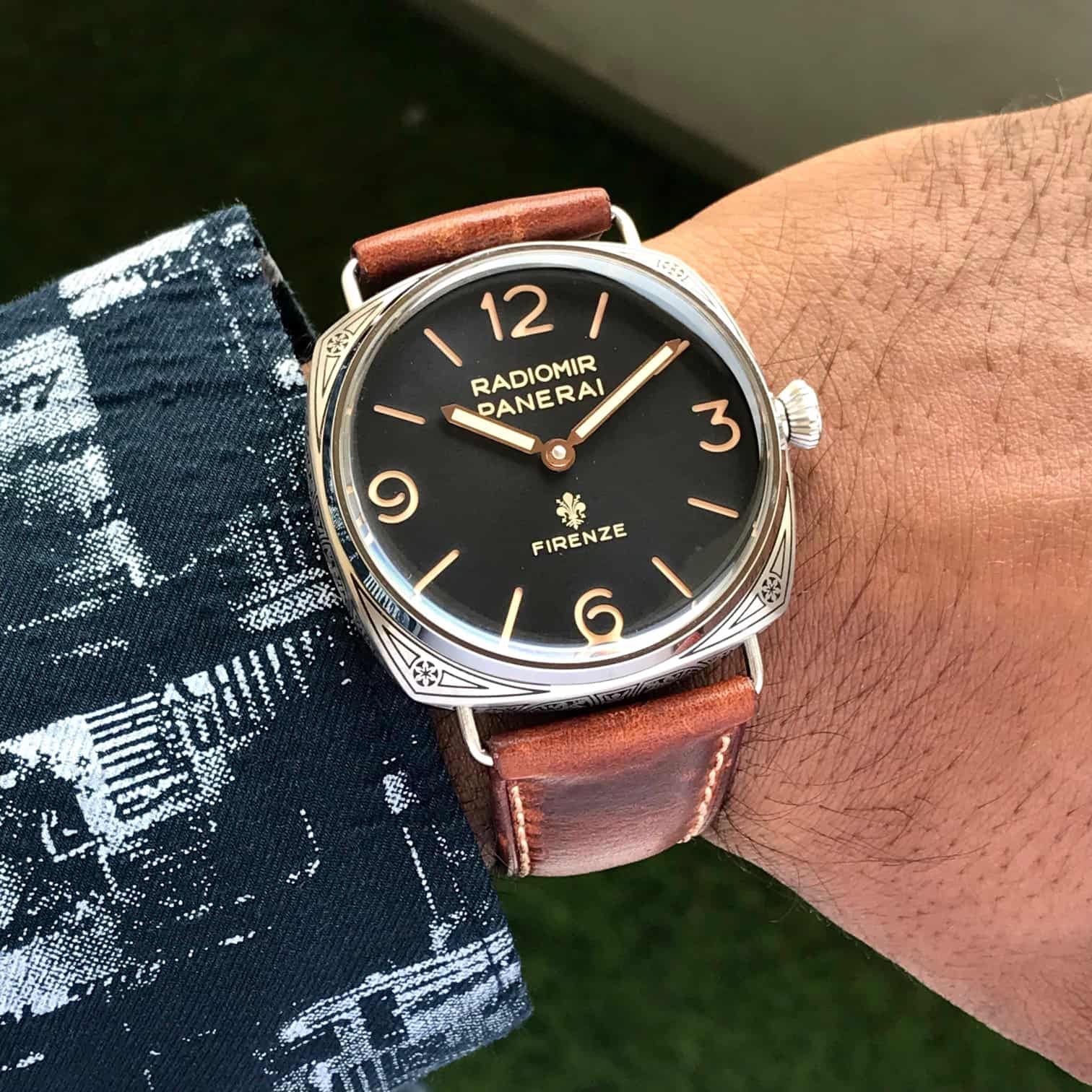 Panerai Radiomir Firenze 3 days Pam672 Semi ETA Automatic Mens Watch