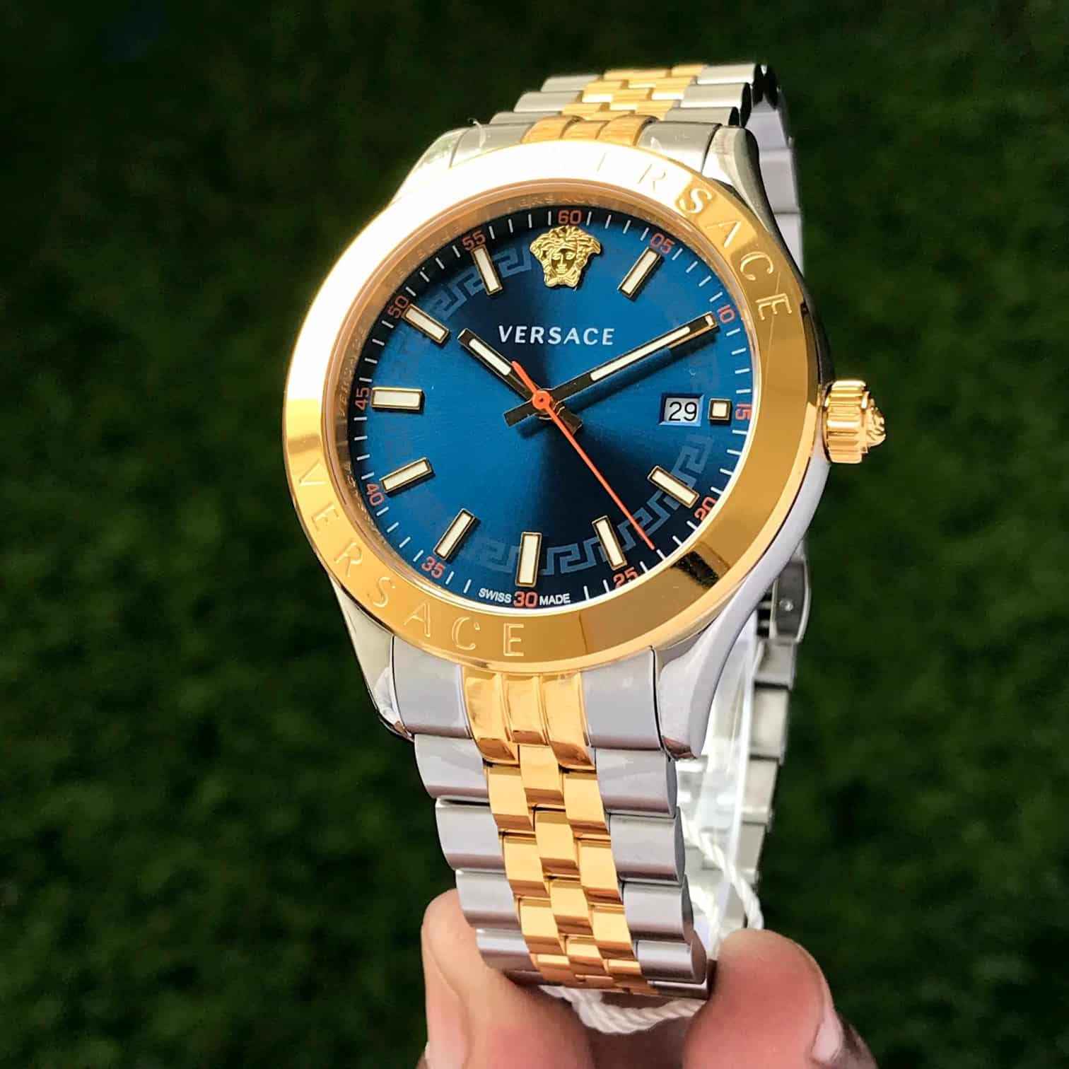 Versace VEVK00520 Men’s Blue Analog Stainless Steel Authentic Quality Men’s Watch