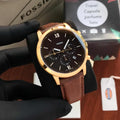Fossil FS5790 Gold Brown Belt Analogue Men’s Watch