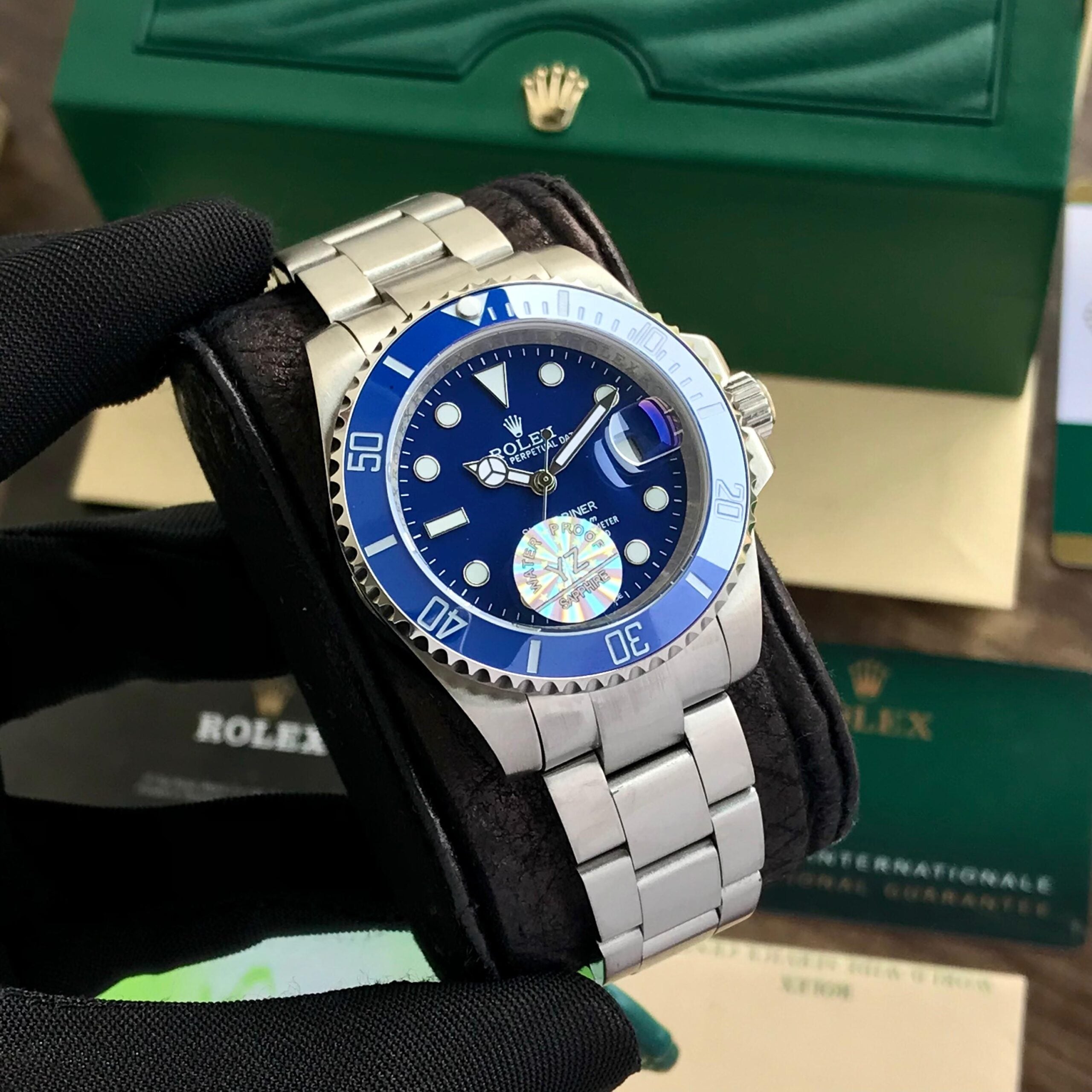 Rolex Submariner Silver Tone Blue Dial Japanese Master Quality Automatic Men’s Watch