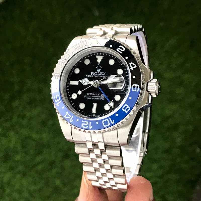 Rolex GMT Matser || Batman Limited Edition Silver Blue Japanese Automatic Master Quality Mens Watch