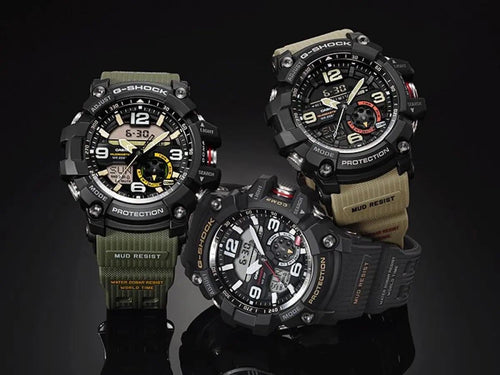 Casio G-Shock Mudmaster GG-1000-1A5DR Black Analog-Digital Dial Brown Resin Strap Men’s Watch G661
