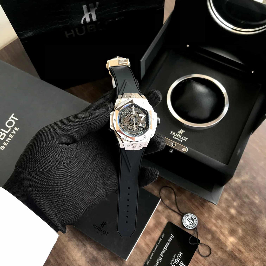 The Hublot Big Bang Sang Bleu King Silver Premium Mens Watch