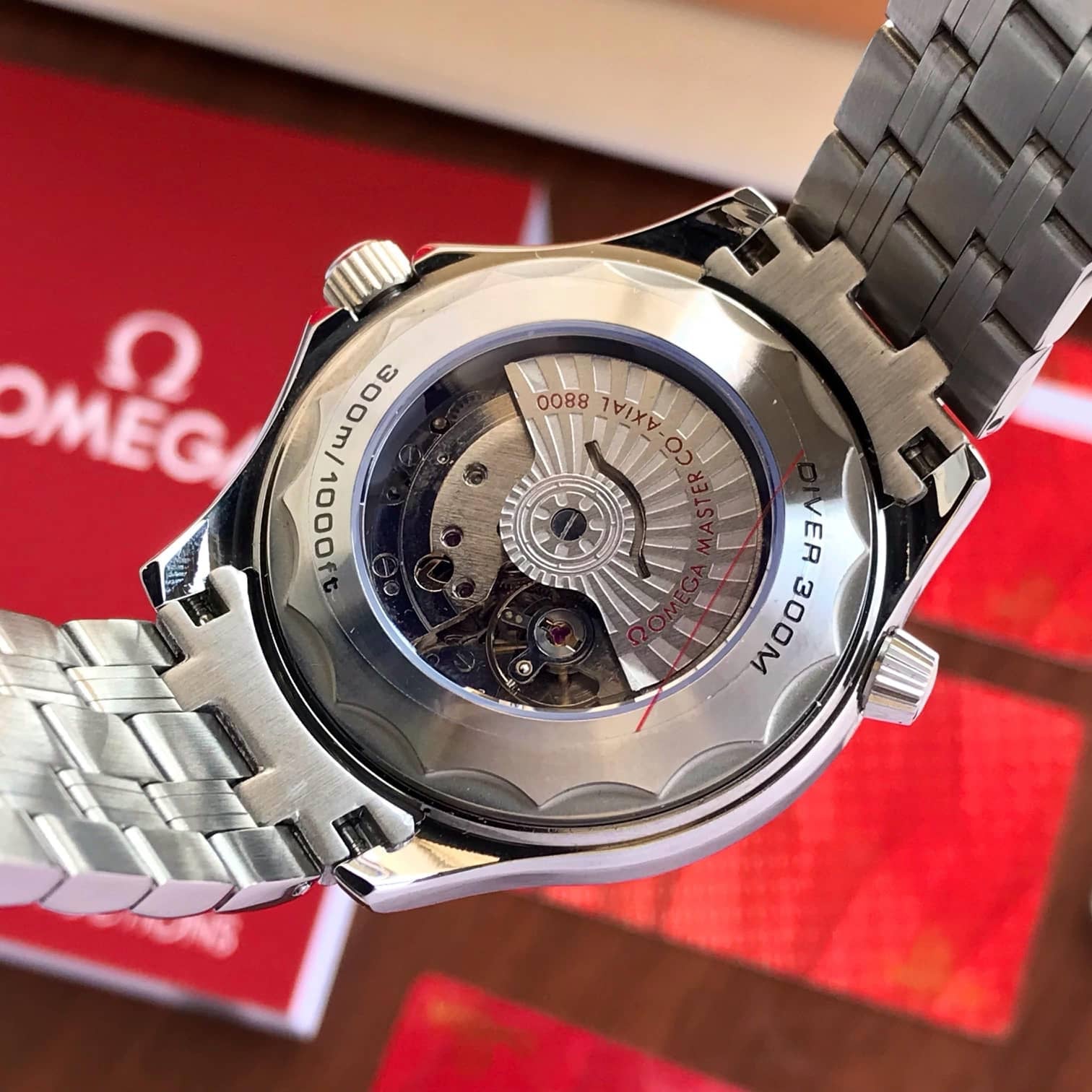 Omega Seamaster Co-Axial Master Chronometer Stainless Steel Blue Dial Automatic Mens Watch