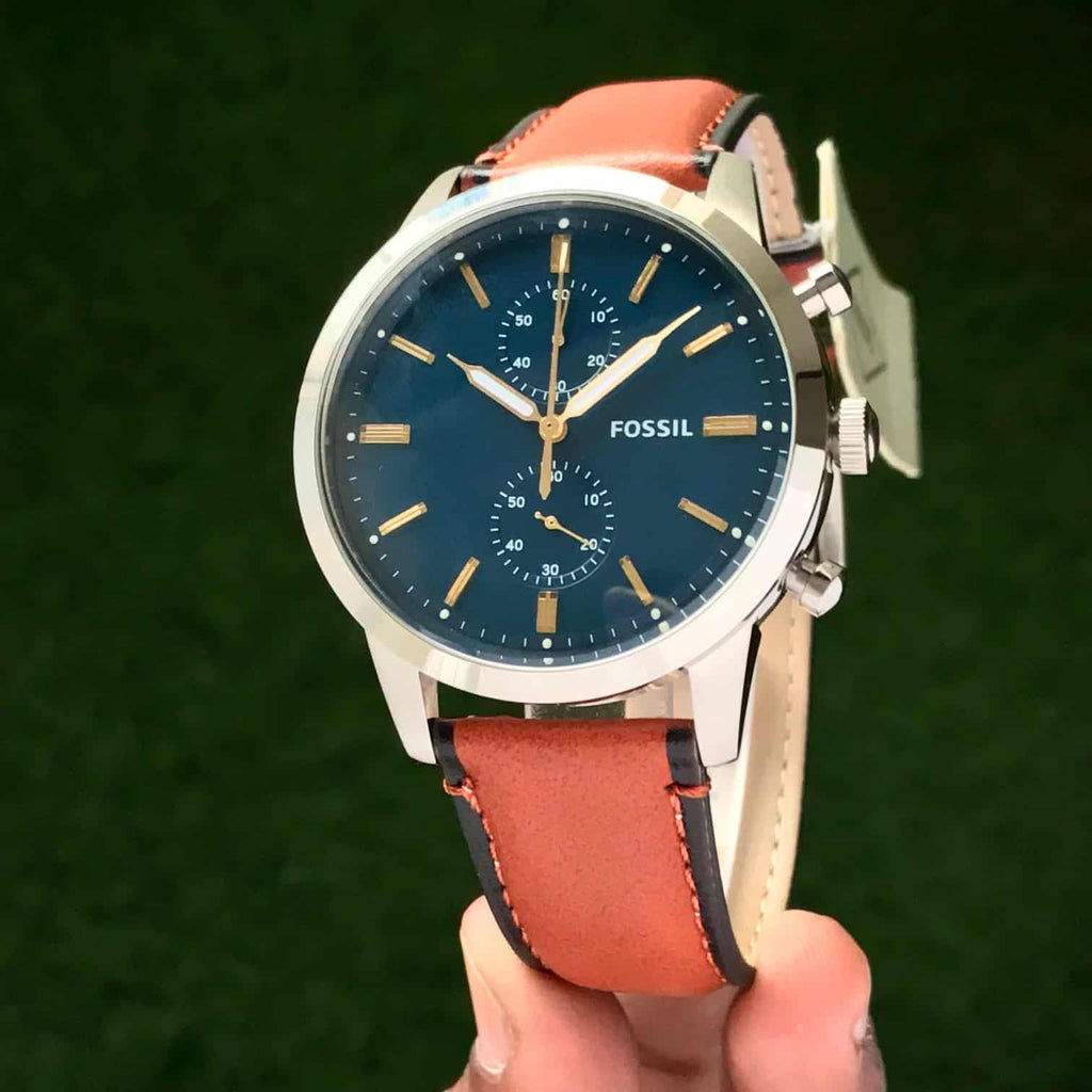 Fossil FS5279 Townsman Chronograph Luggage Leather Mens Watch