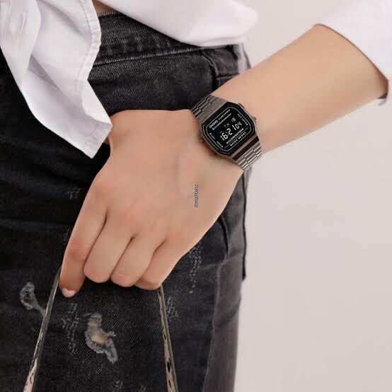Casio Vintage Retro Collection A168WGG-1B Black Gun Metal Unisex Watch