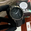Fossil FS5503 Neutra Chronograph Black Leather Mens Watch