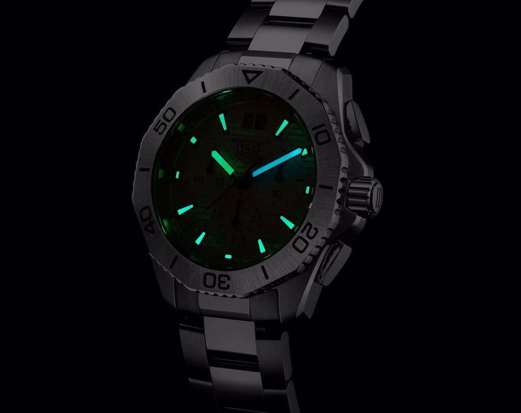 TAG Heuer Aquaracer Professional 200 Date Chronograph’s White Dial Mens Watch
