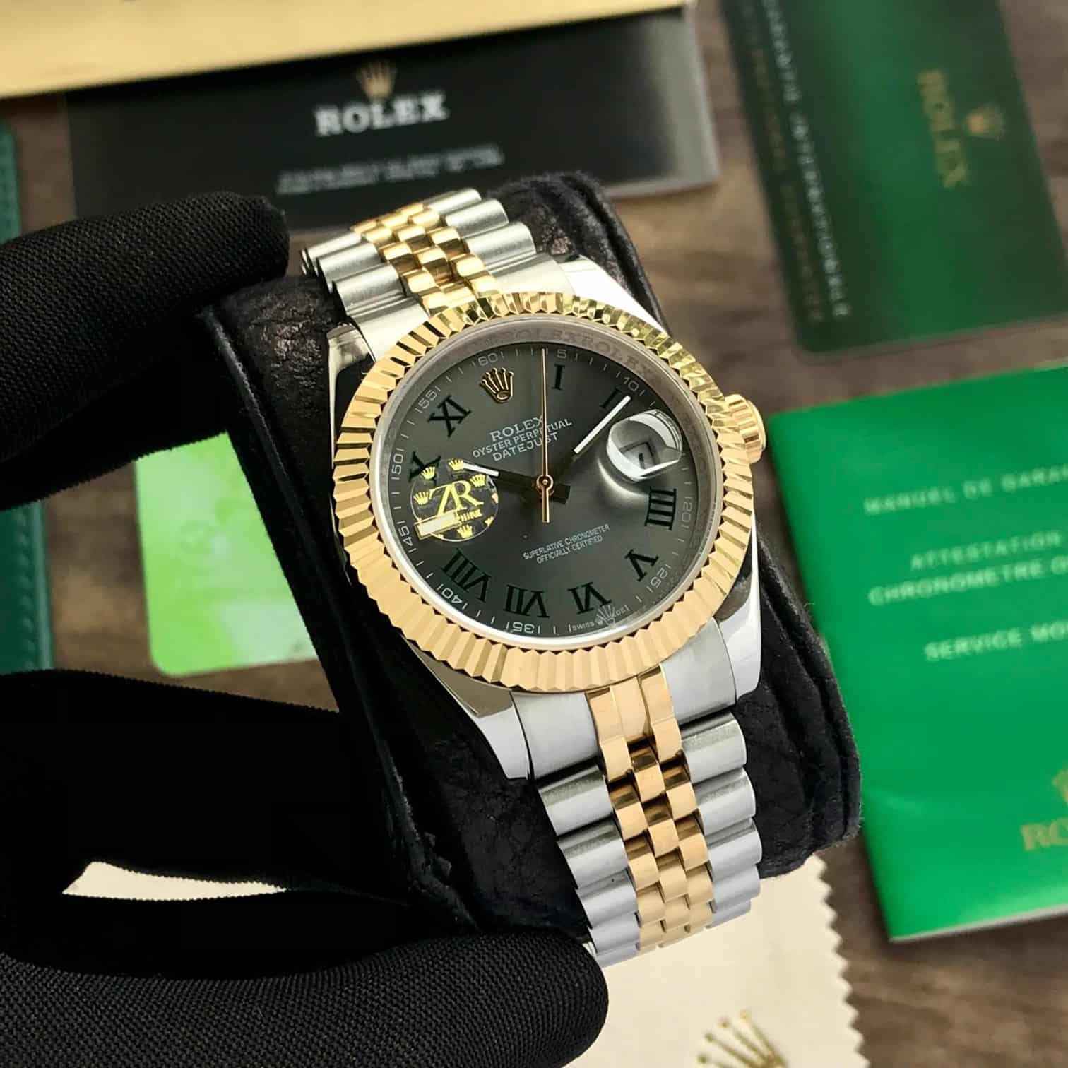 Rolex Date Just 41 Two Tone Automatic Mens Watch